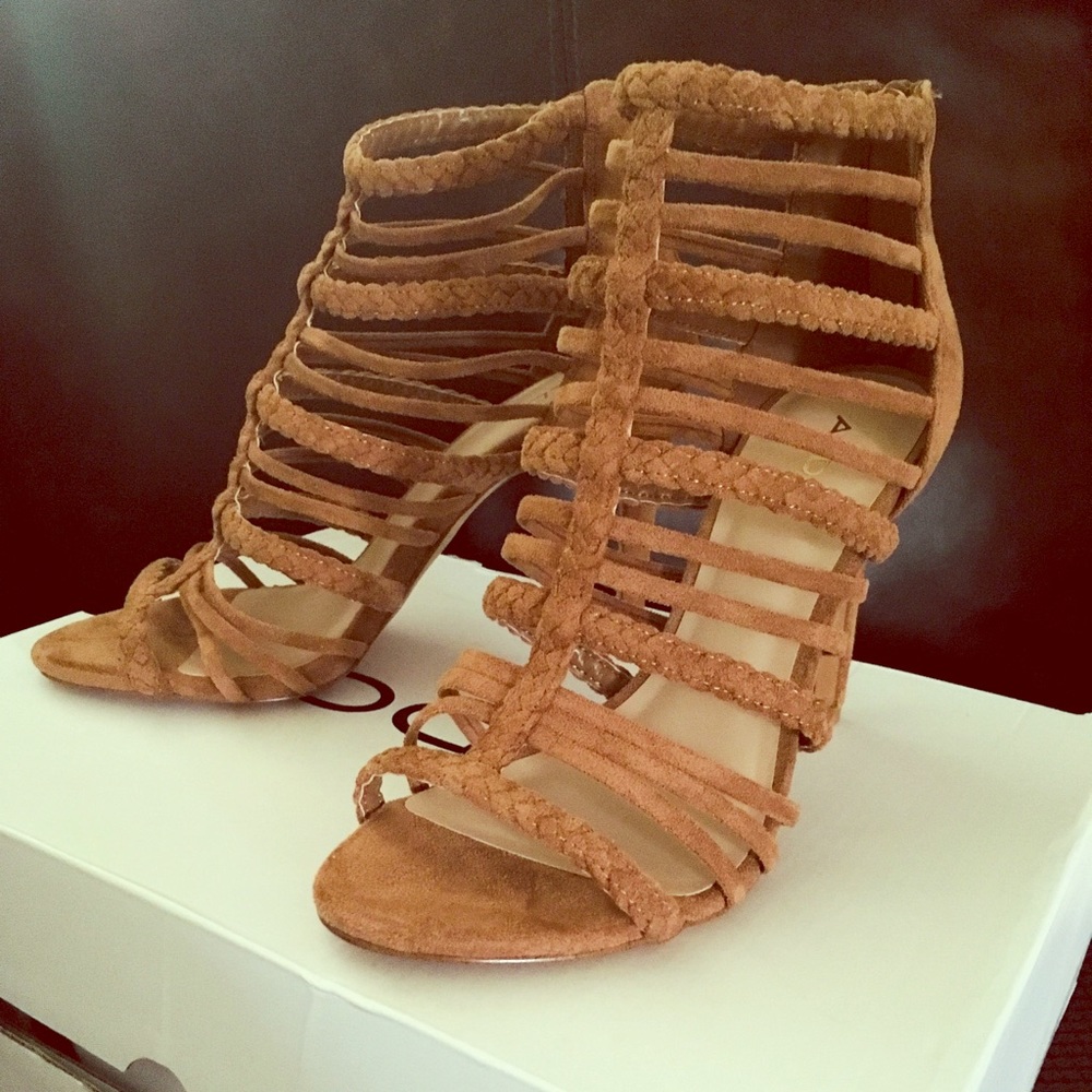 ALDO “Kedeavia” caged stiletto sandals size 6.5